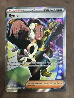 Ryme - Ultra Rare SV03: Obsidian Flames 221/197 Supporter Holo Pokemon Card - Image 1