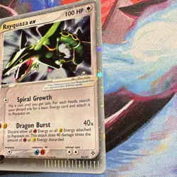 Pokemon Rayquaza ex 97/97 EX Dragon Ultra Rare Holo Card 100 HP - Image 2