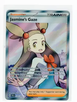 Pokemon Card TCG - Jasmine's Gaze 233/191 Full Art Ultra Rare Surging Sparks NM - Image 1
