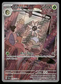 Pokemon Cards Lileep 145/142 Stellar Crown Illustration Rare NM - Image 1