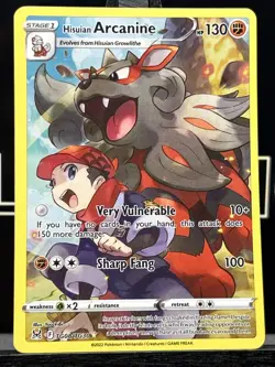 Hisuian Arcanine TG08/TG30 Lost Origin Trainer Gallery Ultra Rare Pokemon Card - Image 3