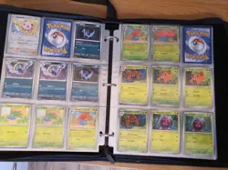 Pokemon 151 Near Complete base set .Plus part Reverse Holos 240 cards + Binder - Image 1