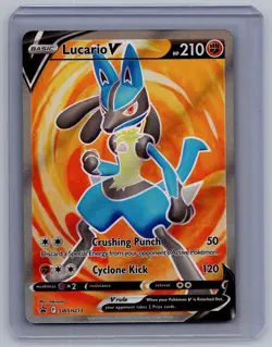 Lucario V #SWSH213 Near Mint or Better SWSH: Sword & Shield Promo Cards - Image 1