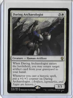 MTG Daring Archaeologist Dominaria (DOM) Rare Magic Card #013/269 Unplayed - Image 1
