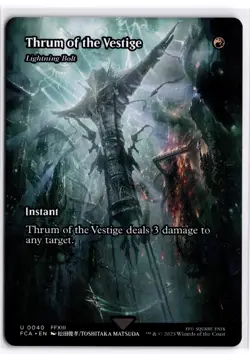 Thrum of the Vestige - Lightning Bolt (Showcase) 40 FINAL FANTASY MTG NM - Image 1