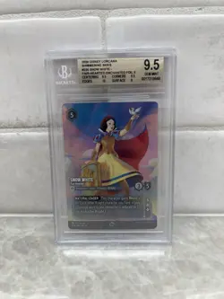 2024 Disney Lorcana Enchanted Shimmering Skies En 5 BGS 9.5 Snow White #220 - Image 1