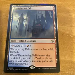 MTG Thundering Falls [MKM] NM MTG Magic the Gathering - Image 1