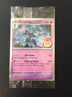 Ceruledge Pokemon Day 2024 040/091 Holo Pokemon Center Promo Card - Image 2