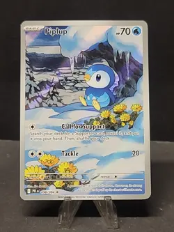 Pokemon TCG Piplup 098/094 Me02: Phantasmal Flames Holo Illustration Rare 70HP - Image 1