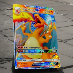 Pokemon Charizard GX Ultra Rare Full Art Holo Card 9/68 Hidden Fates - Image 1