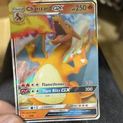 Pokemon Charizard GX Ultra Rare Full Art Holo Card 9/68 Hidden Fates - Image 2