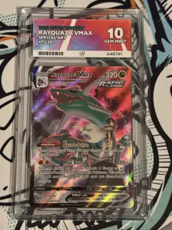 Pokemon TCG Rayquaza VMAX TG20 Silver Tempest Gem Mint 10 ACE - Image 1