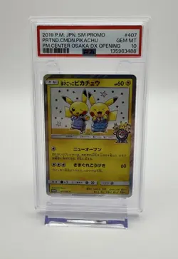 PSA 10 Pretend Comedian Pikachu PROMO 407/SM-P Pokemon 2019 Japanese #4 - Image 1