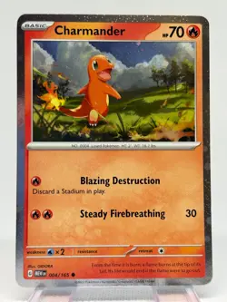 Pokemon: Charmander 005/165 Cosmos Holo - Charizard Ex Super Premium Collection - Image 1