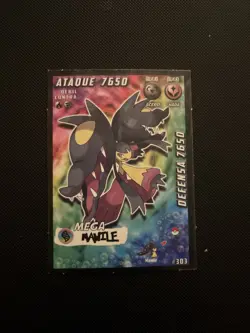 Pokemon #303 Mega Mawile Ataque 7650 Defensa 7650 Peru Card 2020 - Image 1