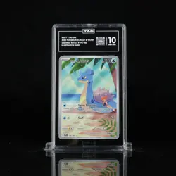 2025 POKEMON DRI EN-DESTINED RIVALS ILLUSTRATION RARE #194 MISTY'S LAPRAS TAG 10 - Image 1