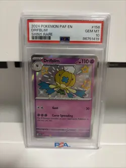 Pokemon TCG Paldean Fates 156/091 Drifblim Shiny Rare PSA 10 Only One On EBay - Image 1