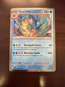 Pokemon SV02: Paldea Evolved #043/193 Gyarados Cosmos Holo Rare NM LP - Image 1