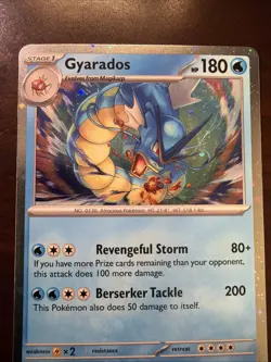 Pokemon SV02: Paldea Evolved #043/193 Gyarados Cosmos Holo Rare NM LP - Image 3
