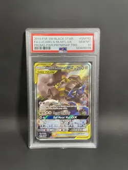 PSA 10 Lucario & Melmetal GX SM192 Black Star Promo - Image 1