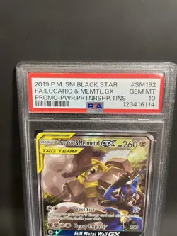 PSA 10 Lucario & Melmetal GX SM192 Black Star Promo - Image 2