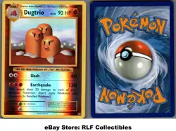 2016 Pokemon, XY Evolutions, #56/108 Dugtrio, Reverse Holo Rare - Image 1
