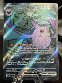 2025 Pokemon Destined Rivals Team Rocket's Crobat ex #217/182 - Image 1