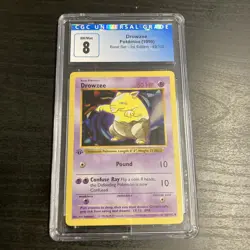 Drowzee Pokemon TCG 1999 Base Set 1st Edition CGC 8 #49/102 - Image 1