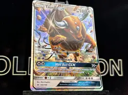 Tauros GX 100/149 Sun & Moon Ultra Rare Full Art Pokemon TCG 2017 MP - Image 4
