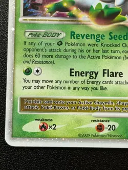 Pokemon Shaymin LV.X DP39 Black Star Promo Holo LP - Image 5