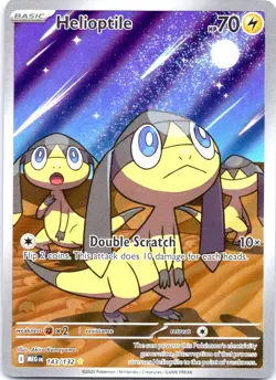 Pokemon TCG Helioptile 143/132 Illustration Rare Secret Rare MEG NM 2025 - Image 1