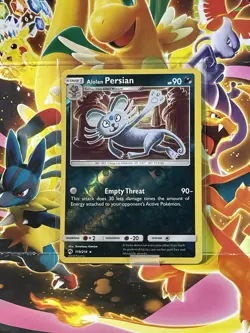 Pokemon Alolan Persian Rare Reverse Holo 119/214 SM-Lost Thunder - Image 1