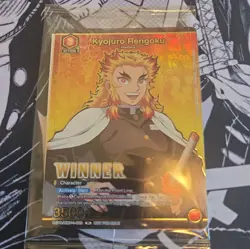 Union Arena Winner Card Kyojuro Rengoku KMY-1-089 Demon Slayer - English - Image 1