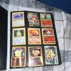 Pokemon TCG Binder Lot - Growlithe, Vulpix, Pikachu, Holo & Regular Cards - Image 2