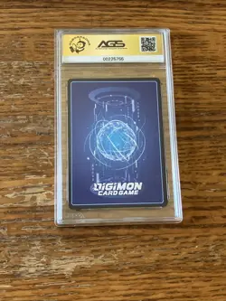 Digimon CCG #EX1-008 R MetalGreymon Graded AGS 9.5 Mint+ Grading Card - Image 3