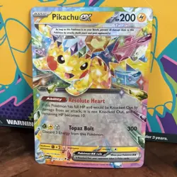 Pikachu EX 057/217 (NM) Double Rare Ascended Heroes Pokemon Card - Image 1