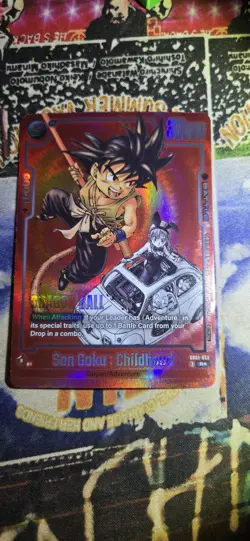 Dragon Ball Super Card Game Fusion World Son Goku : Childhood SB01-053 R Alt Art - Image 1