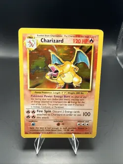 Pokemon TCG Charizard 1999-2000 Base Set Holo Rare Card 4/102 - Image 1