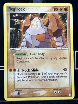 Regirock 28/110 Regular Holon Phantoms 2006 Pokemon Card - Image 3