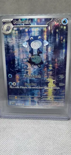Pokemon TCG Poliwhirl Full Art 176/165 151 Card in NM/M Condition - Image 1