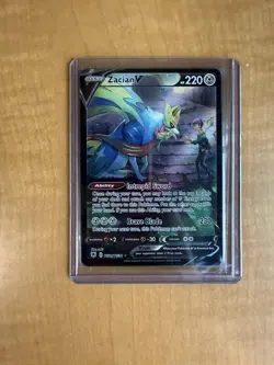 Pokemon TCG Holo V Lot: Charizard V, Hisuian Growlithe, Zacian V - 3 Cards - Image 3