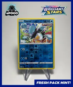 Eiscue 044/172 Reverse Holo RARE Pokemon TCG Brilliant Stars Pokemon Card MINT ✅ - Image 1