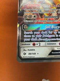 Sogaleo GX Pokemon Card 89/149 Sun And Moon - Image 4