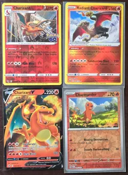 Pokemon Cards Lot (Charizard Holo Bundle + Bonus Ninetails [Hp]- TCG MNM) - Image 1