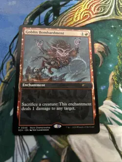 Goblin Bombardment (0045) PROMO STORE CHAMPIONSHIP EDITION - Lorwyn Eclipsed - Image 1