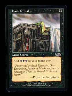 * * 1x Dark Ritual x1 * * Urza's Saga MTG NM Near Mint or Close - Image 1