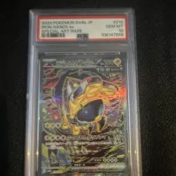 Pokemon 2024 Iron Hands ex Special Art Rare Holo PSA 10 Sv8a 210/187 Japanese - Image 1