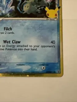 2021 Near Mint Pokemon Mimikyu Delta Holo SWSH136 25th Celebrations Collection - Image 4