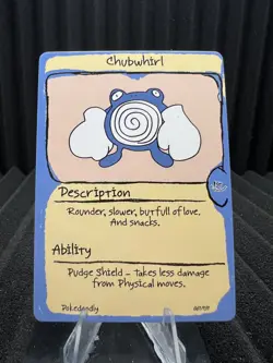 Chubwhirl (Poliwhirl) #61 - First Edition First Print PokeDoodly Fan Art-Pokemon - Image 1