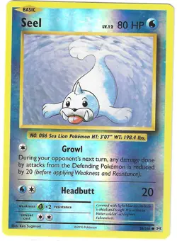 Pokemon XY EVOLUTIONS REVERSE HOLO SEEL 28/108 PACK FRESH - Image 1